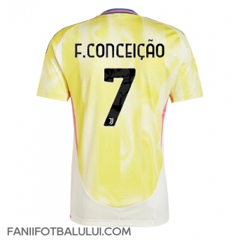Juventus Francisco Conceicao #7 Tricou Fotbal Replică 2024-25 Barbati Deplasare